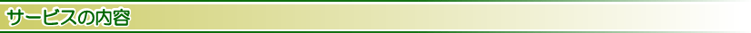 サービスの内容