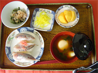 秋祭り鯵姿寿司